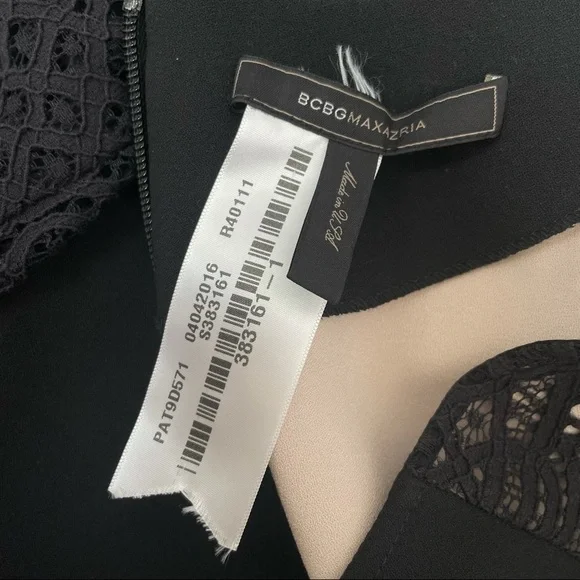 BCBGMAXAZRIA Black V-Neck Bell Sleeve Jumpsuit - Picture 9 of 10